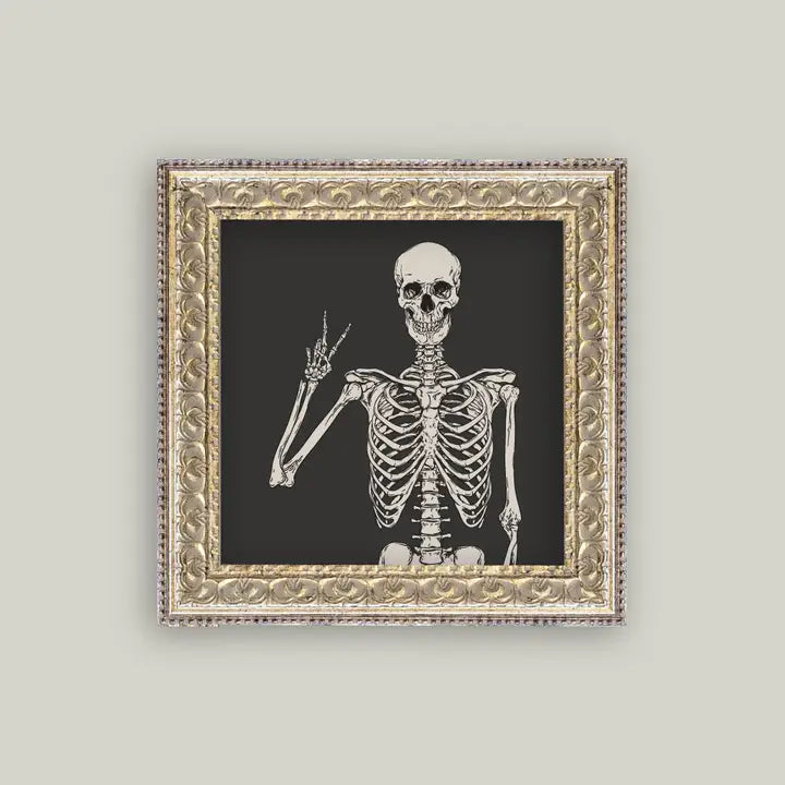 SKELETON FRAMED ART