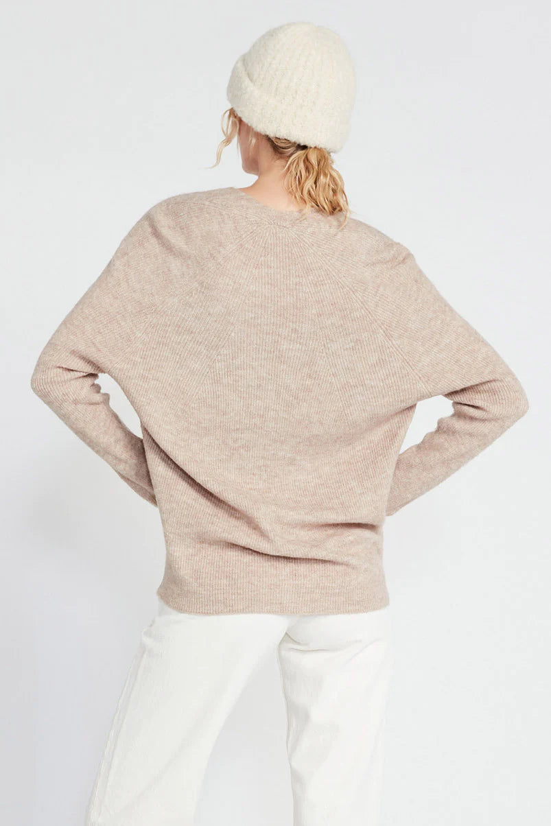 DOLLY RIBBED KNIT SWEATER