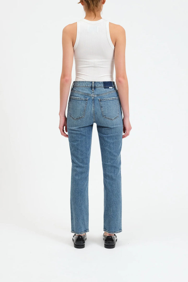 SMARTY PANTS HIGH RISE SLIM STRAIGHT JEAN