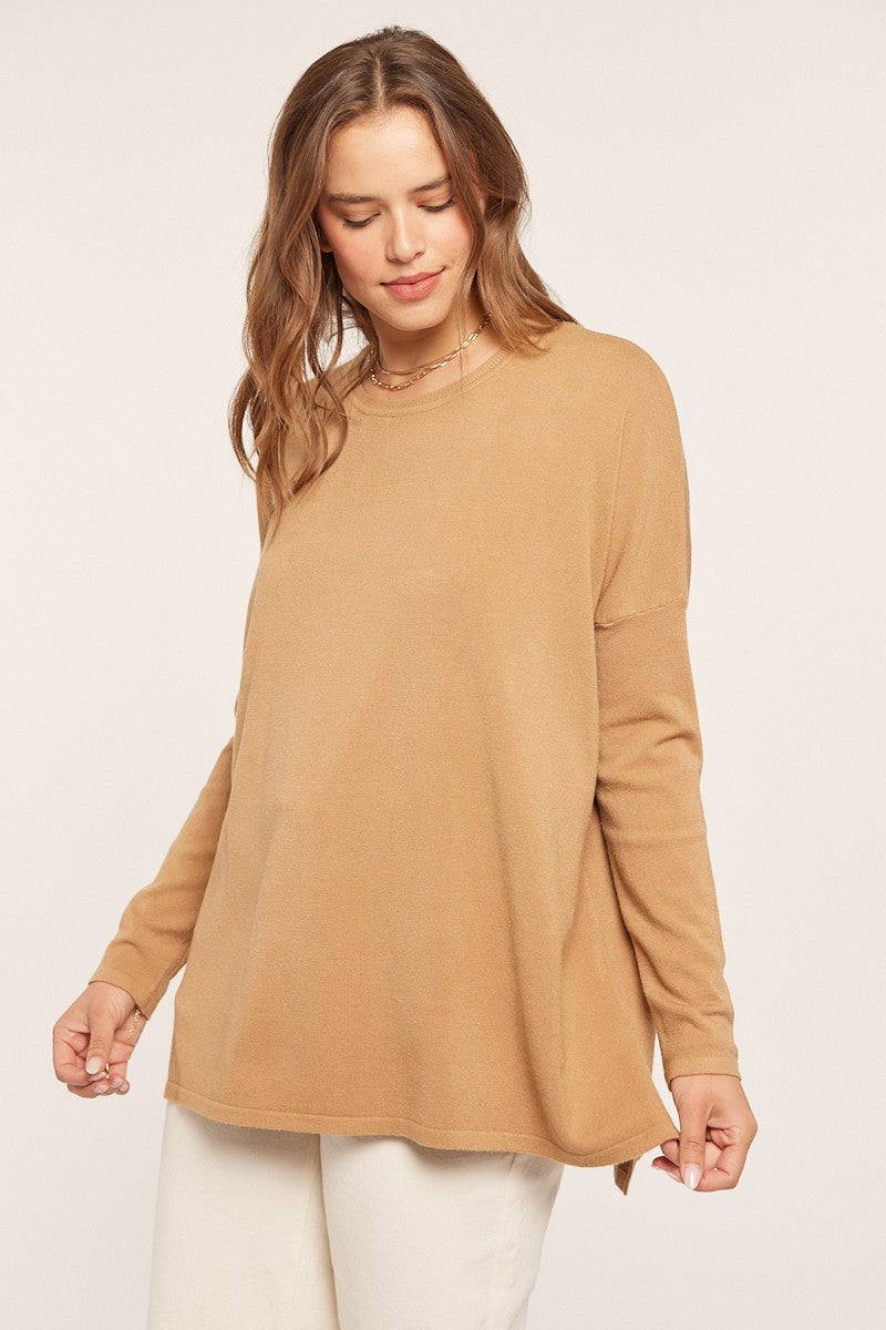 DROP SHOULDER SWEATER