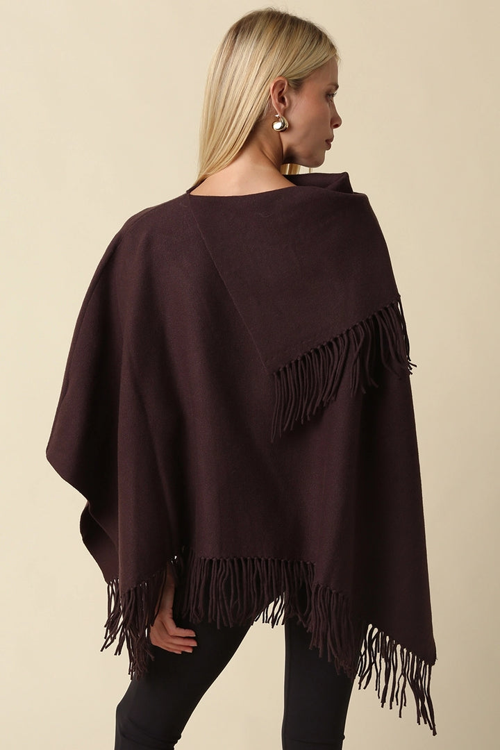 SOPHIE FRINGED PONCHO