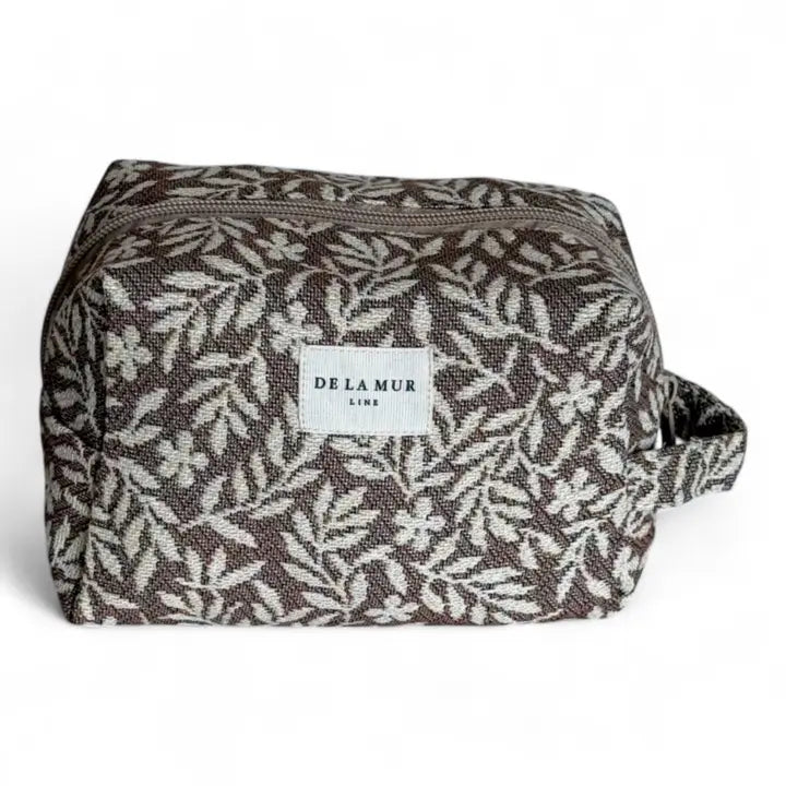 JACQUARD MAKEUP BAG - SQUARE