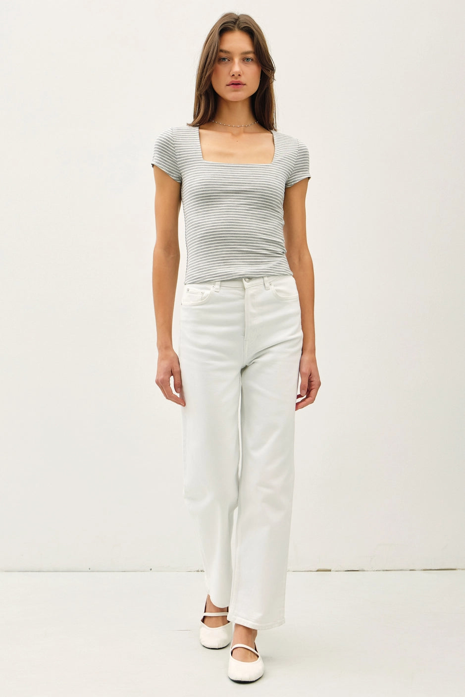 SOFTY SQUARE NECK TEE