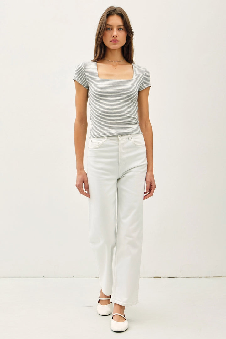 SOFTY SQUARE NECK TEE