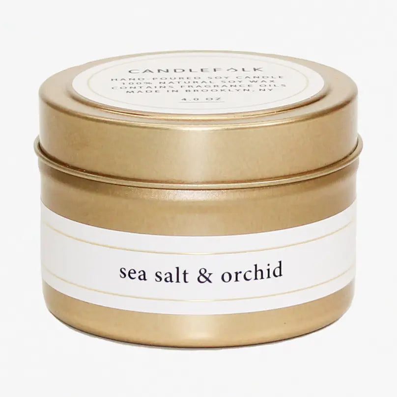 SEA SALT + ORCHID TRAVEL CANDLE