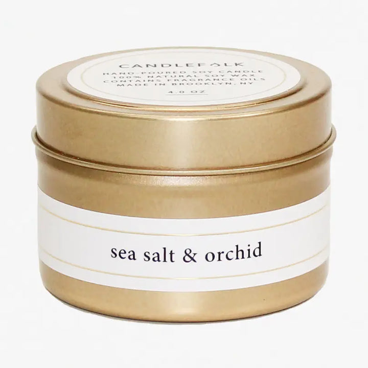 SEA SALT + ORCHID TRAVEL CANDLE