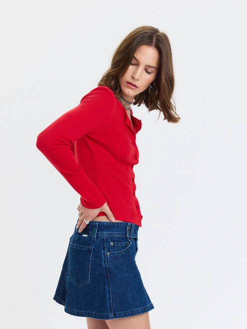 STARGAZER CARDIGAN - CHERRY