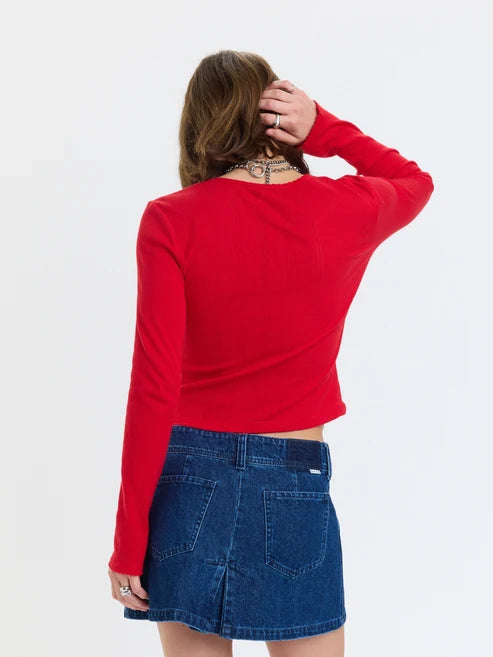 STARGAZER CARDIGAN - CHERRY