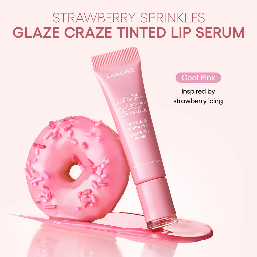 LANIEGE GLAZE CRAZE TINTED SERUM - STRAWBERRY SPRINKLES