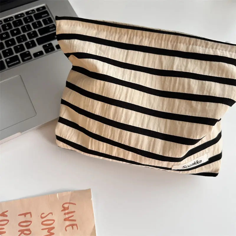 STRIPED POUCH