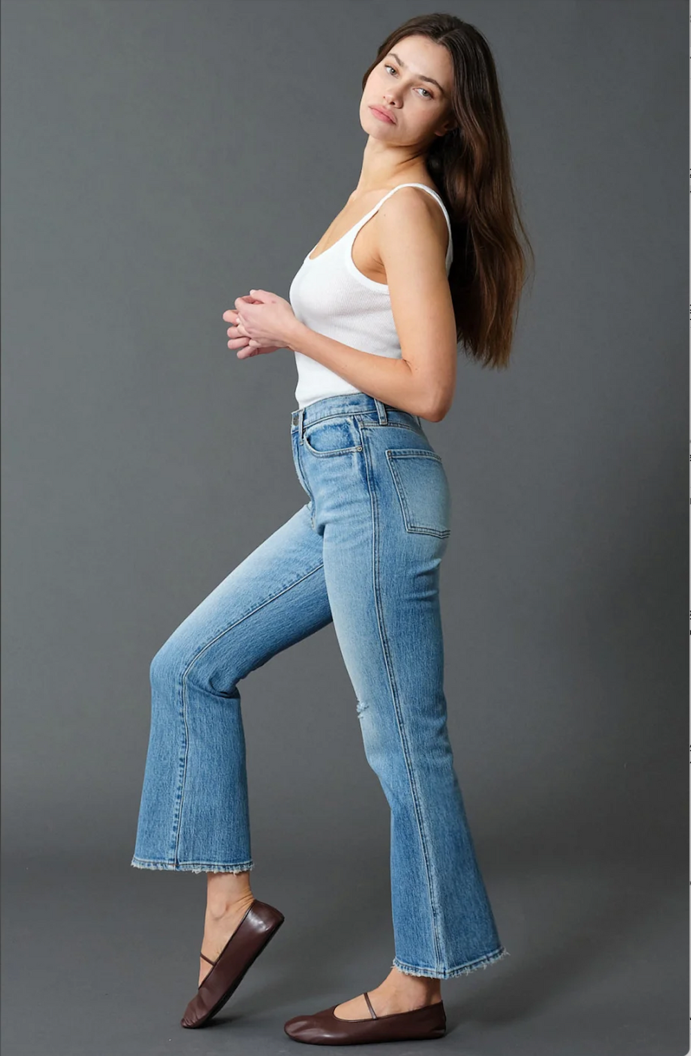 SOHO HIGH RISE ANKLE FLARE JEANS – Katie Waltman Jewelry SOHO HIGH RISE ANKLE FLARE JEANS – Katie Waltman Jewelry