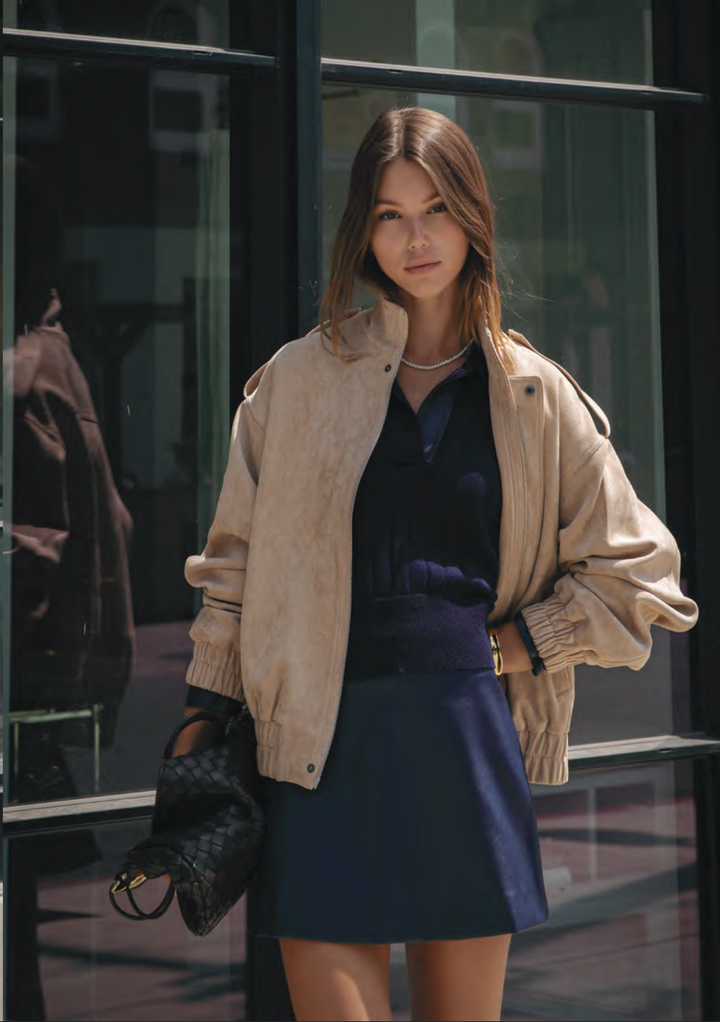POLLY FAUX LEATHER SKIRT