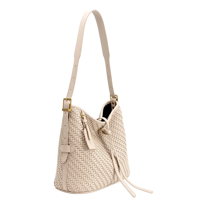 THALIA WOVEN TOTE - BONE