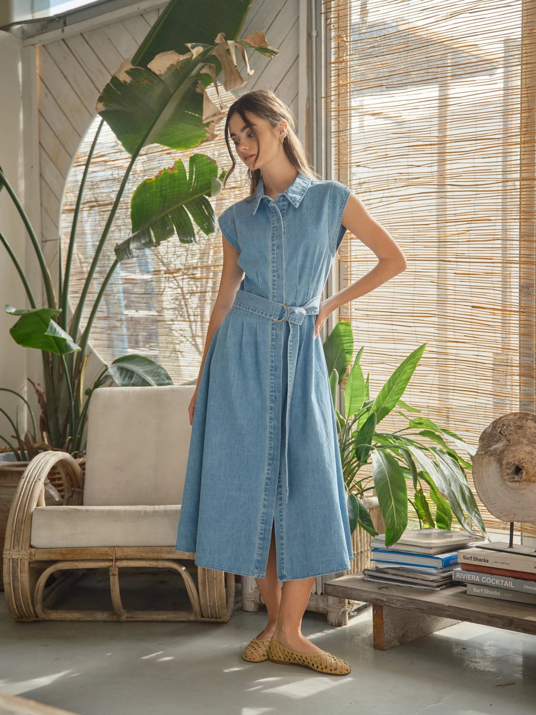 TIFF DENIM DRESS