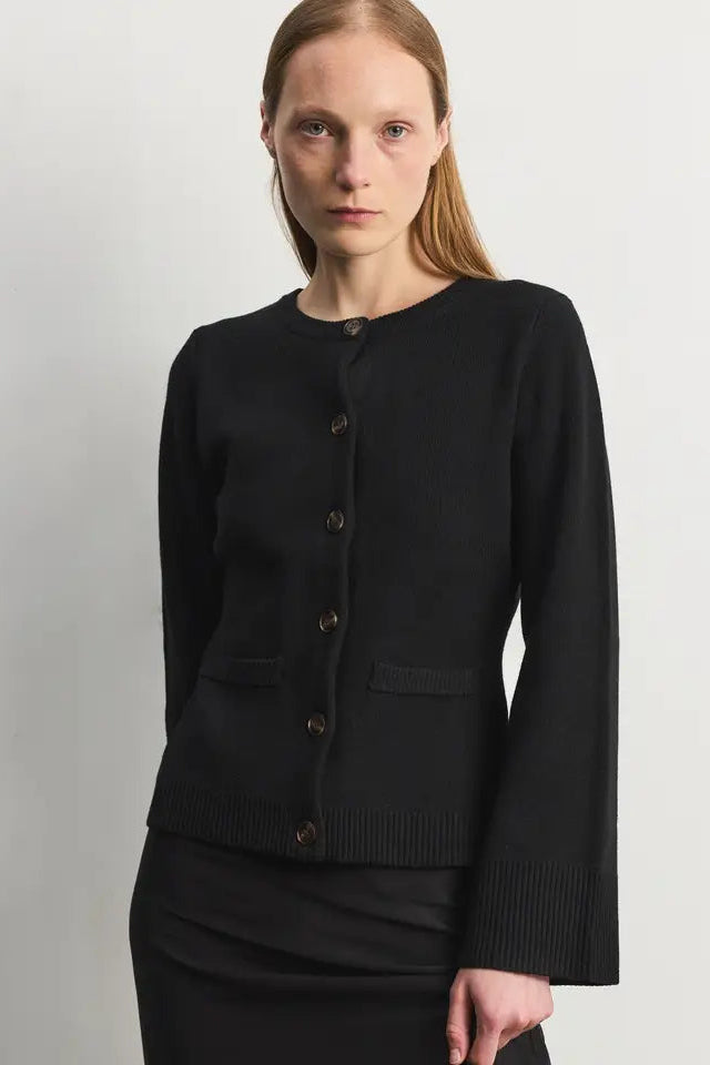 TYLER CARDIGAN - BLACK