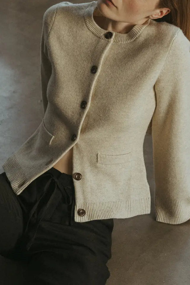TYLER CARDIGAN - OATMEAL