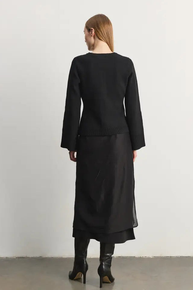 TYLER CARDIGAN - BLACK