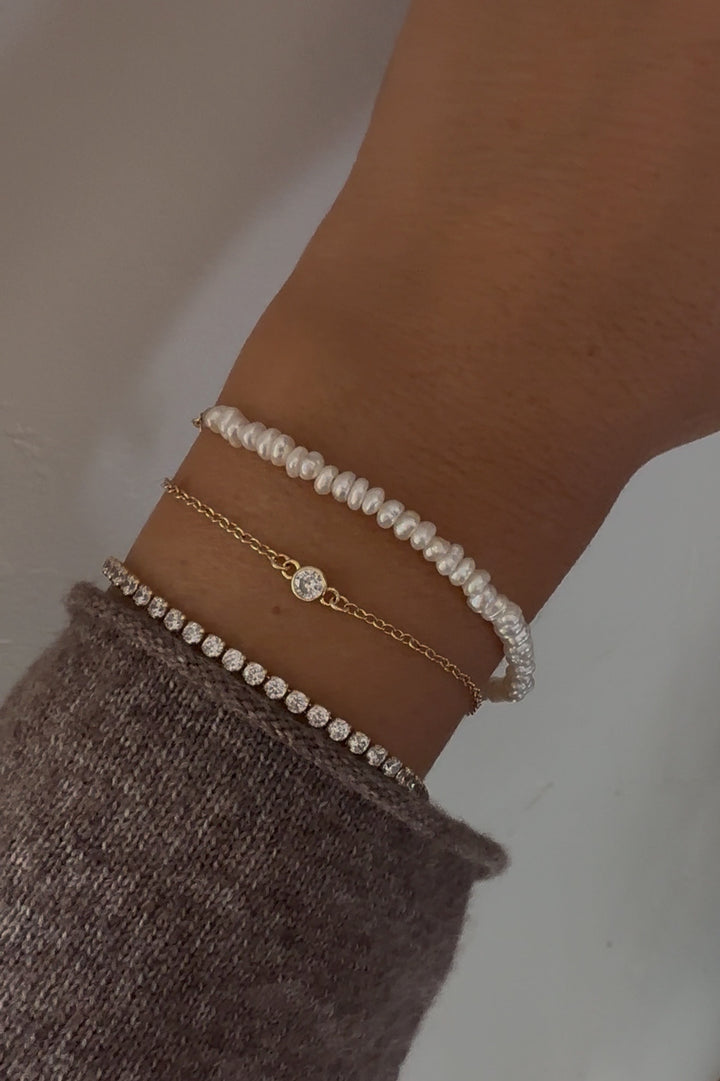 GRACE PEARL BRACELET - GOLD FILLED