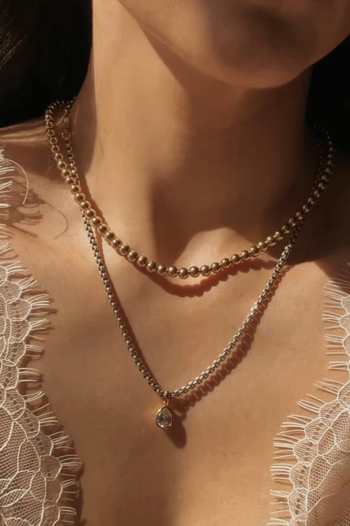 THE SLOANE NECKLACE-MIXED METAL