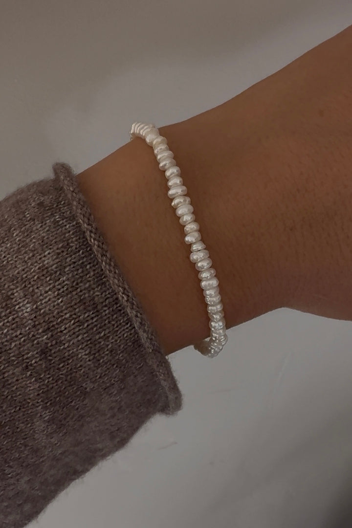 GRACE PEARL BRACELET - STERLING SILVER