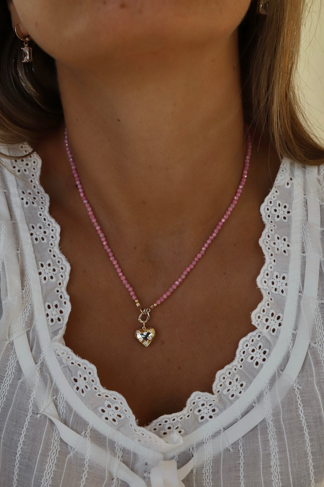 PINK QUARTZ CHARM KEEPER