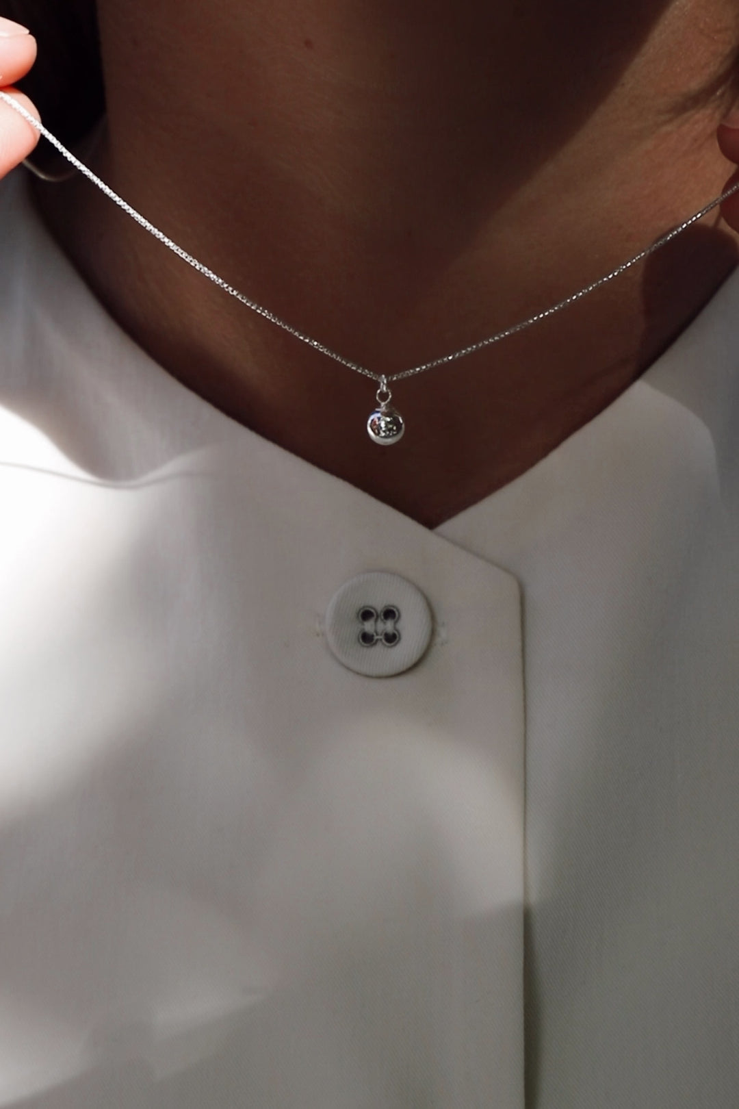 STERLING SILVER DOTTIE NECKLACE