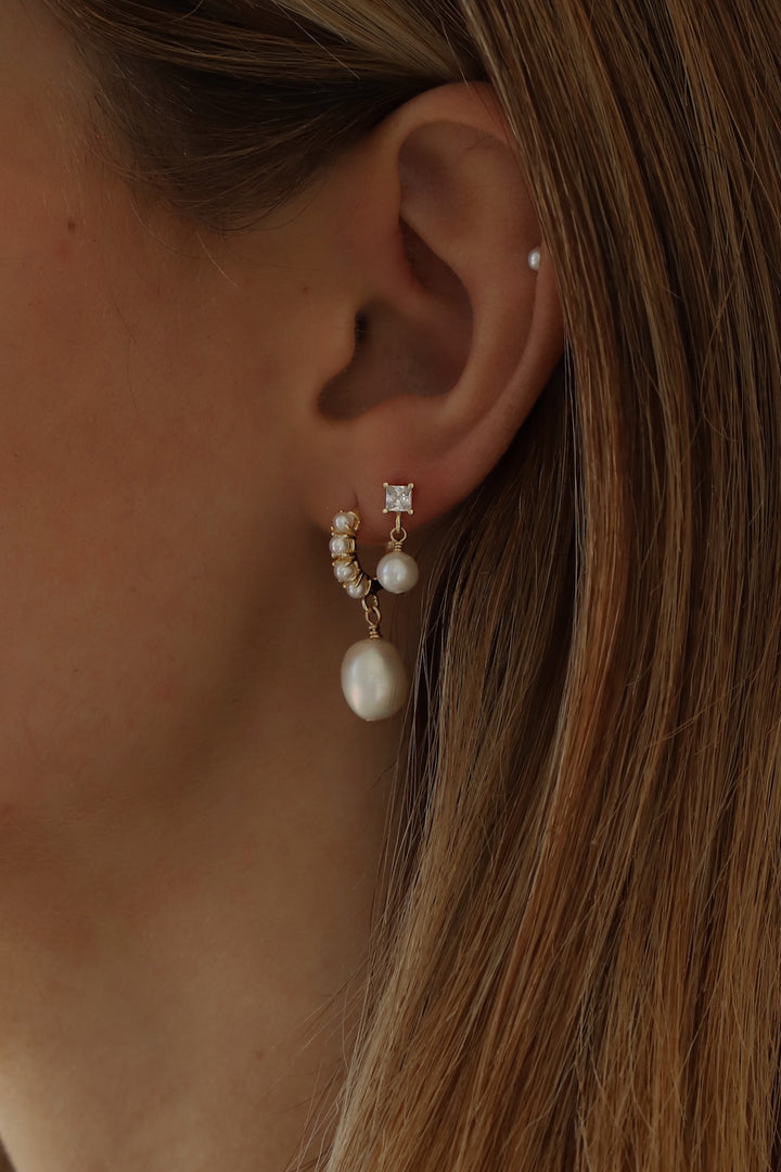 MARLOWE PEARL DROP EARRINGS