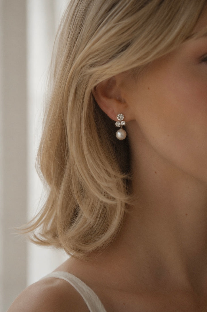 DAHLIA STUD EARRINGS