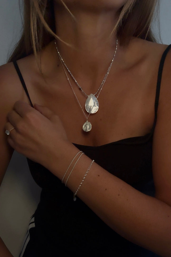 POSITANO STERLING COIN NECKLACE