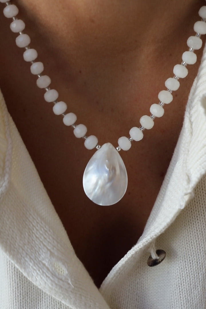 COASTLINE MOTHER OF PEARL NECKLACE
