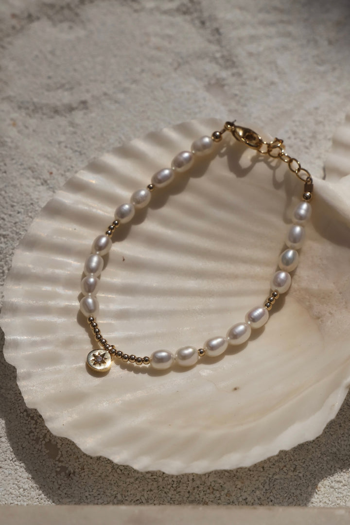 PEARL STAR CHARM BRACELET