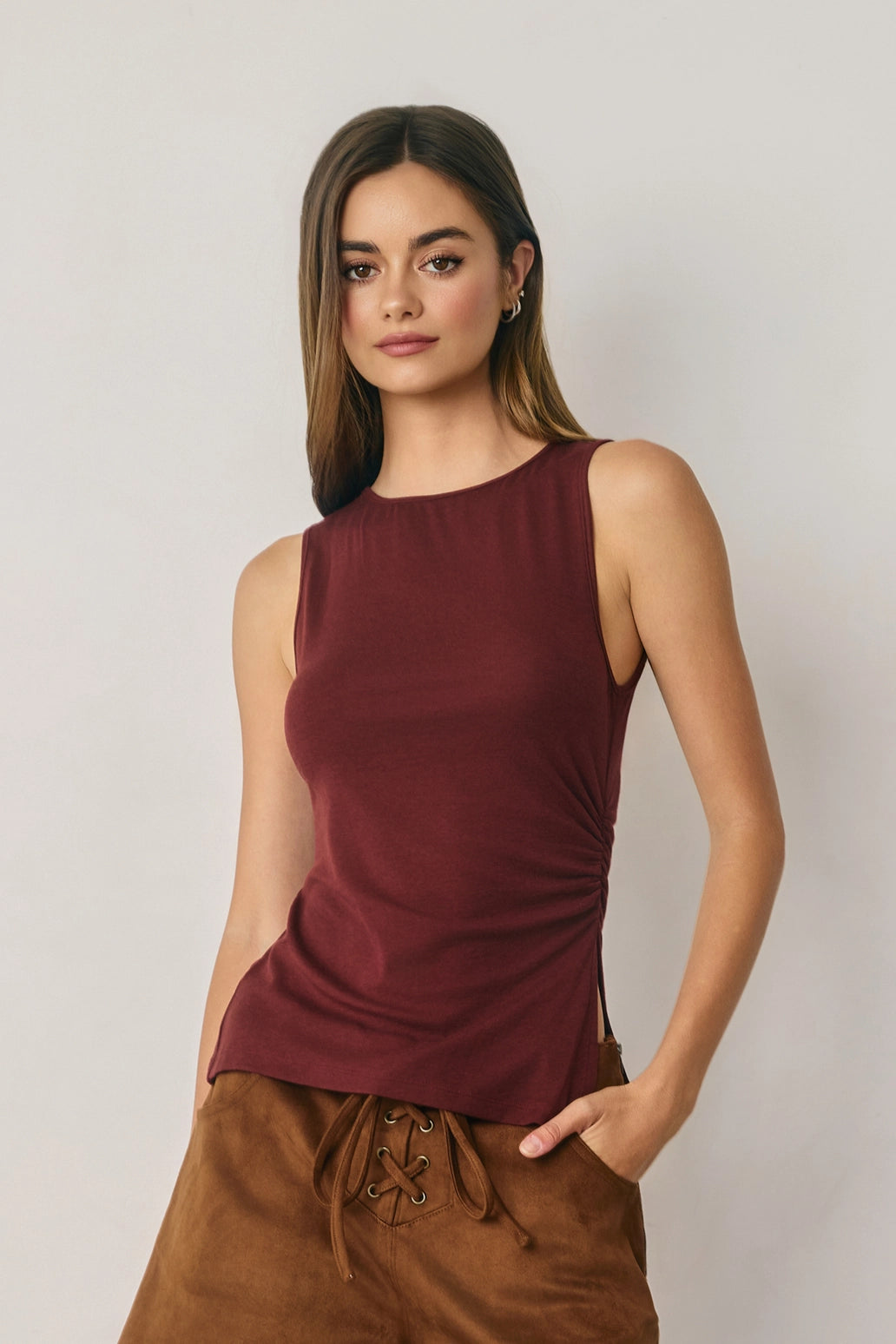 VADA TANK - BURGUNDY