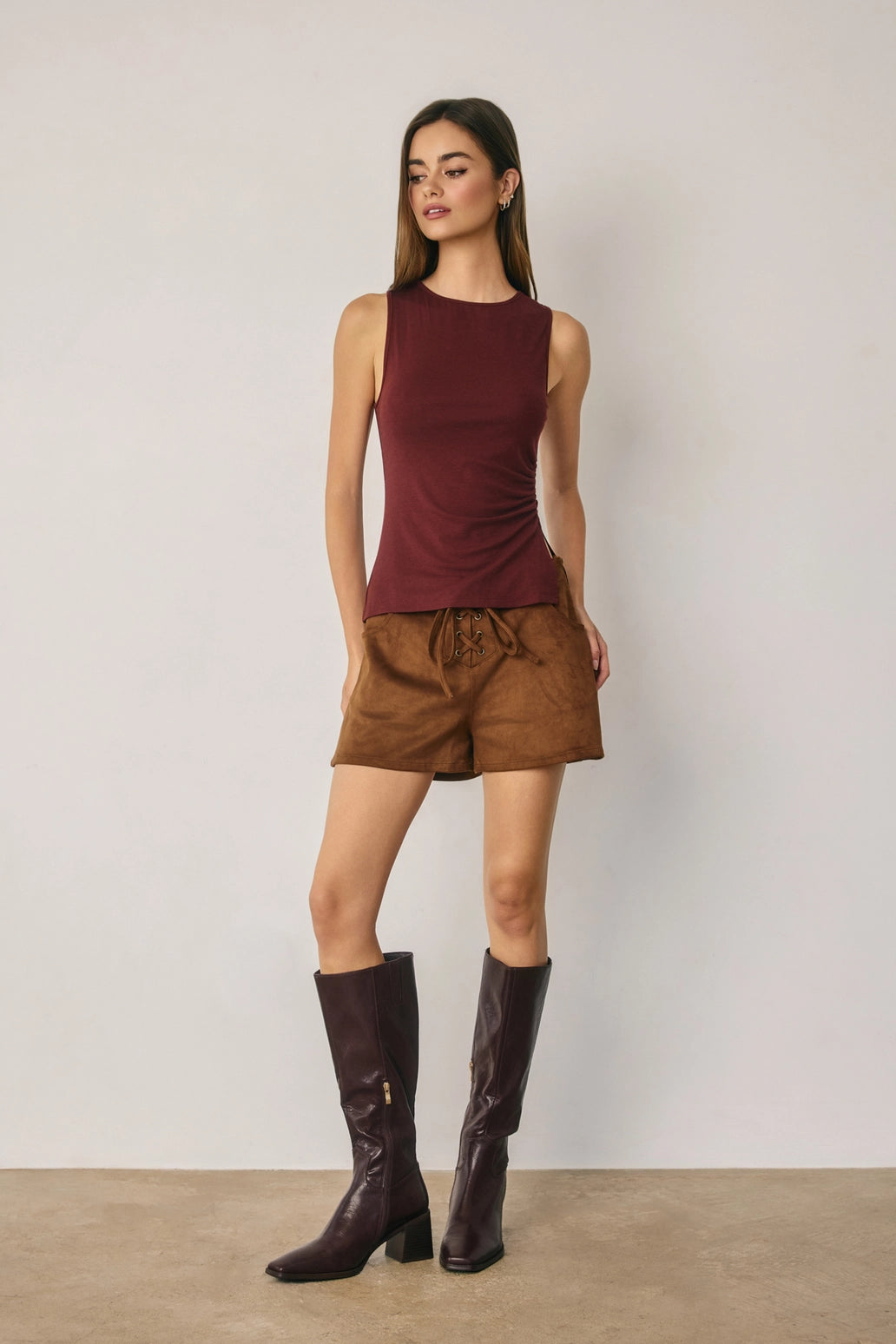 VADA TANK - BURGUNDY