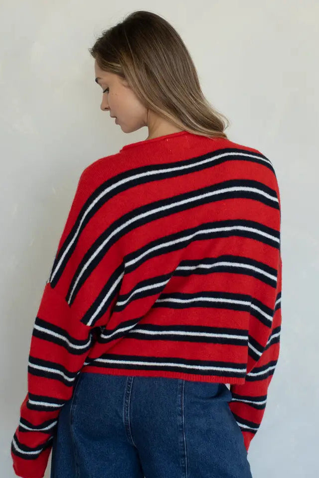 TOMATO VARSITY PIPER CARDIGAN