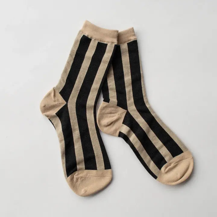 VERTICAL STRIPE CREW SOCKS