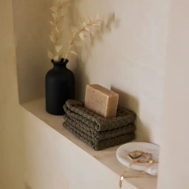 WAFFLE WASHCLOTH - FOREST
