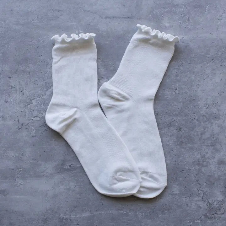 WEDNESDAY RUFFLE SOCKS