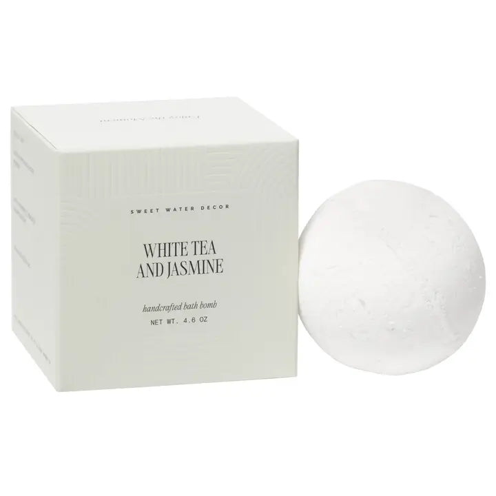 WHITE TEA & JASMINE BATH BOMB