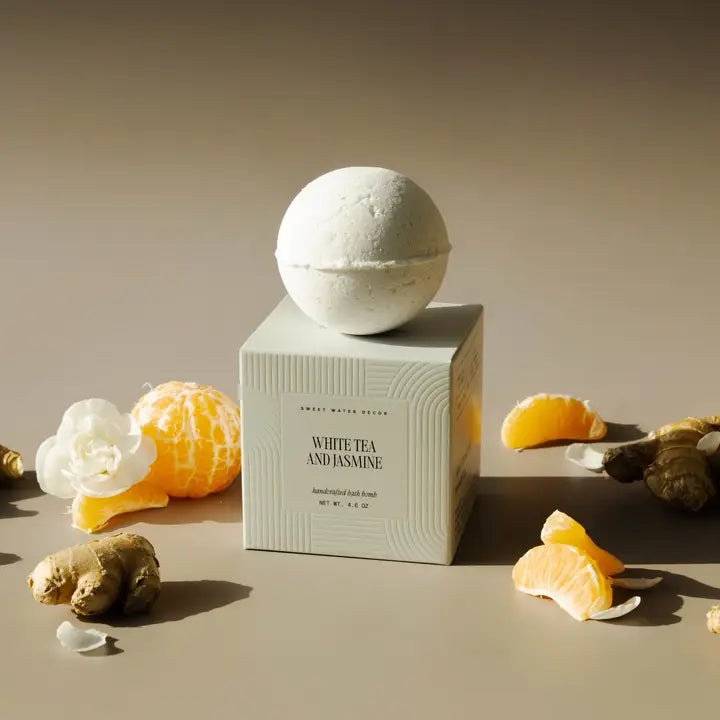 WHITE TEA & JASMINE BATH BOMB