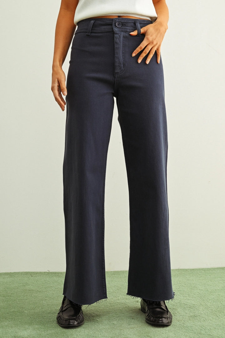 WIDE LEG PANT - NAVY