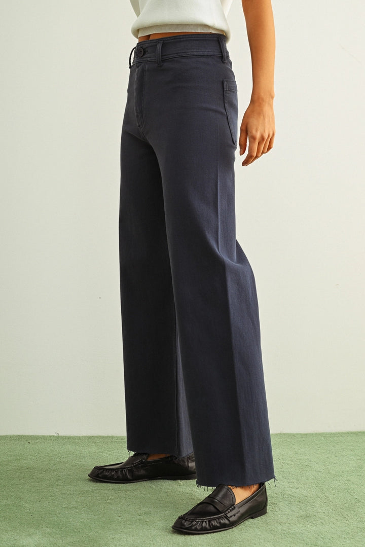 WIDE LEG PANT - NAVY