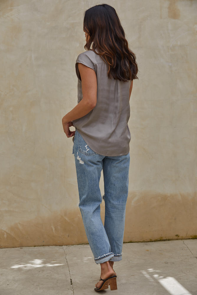 SKYLINE SATIN TOP