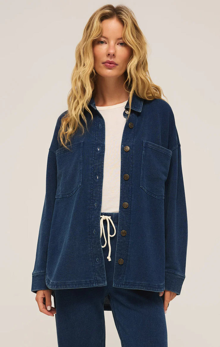 ALL DAY KNIT DENIM JACKET