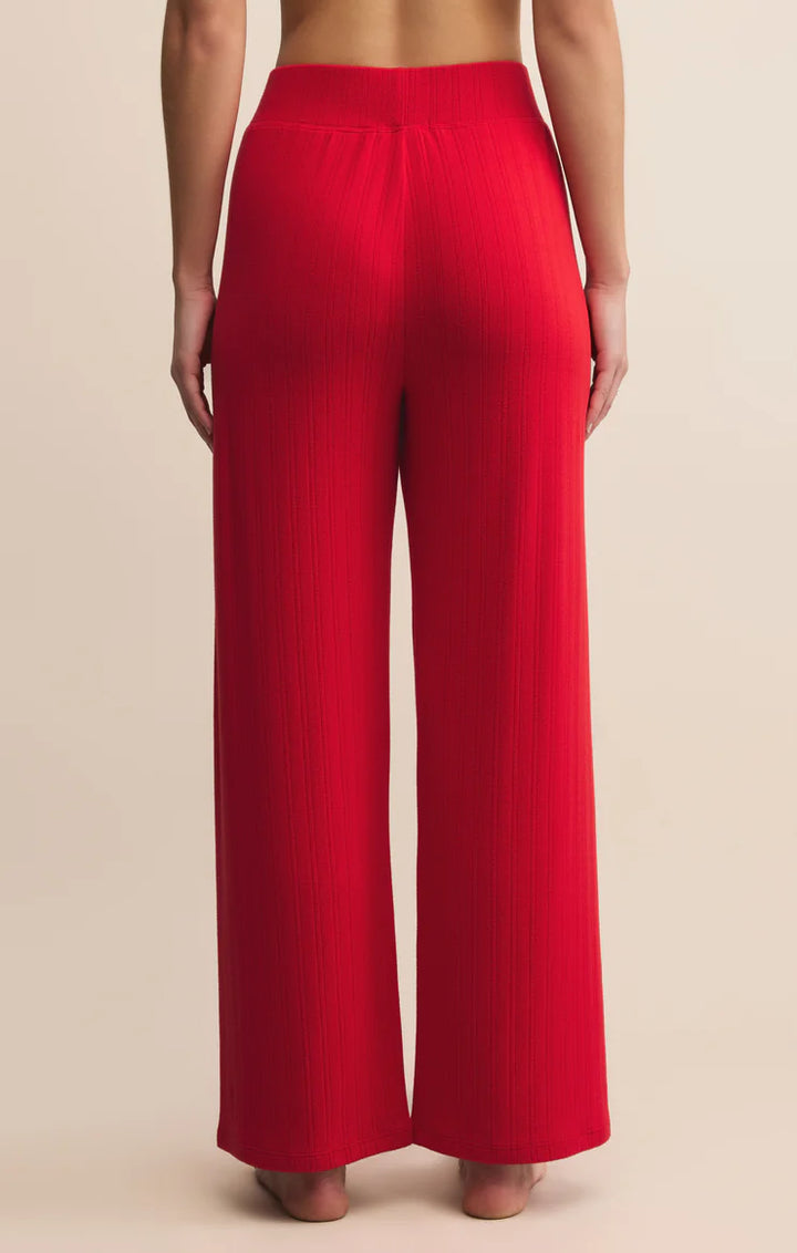 LUXE POINTELLE PANT FESTIVE RED