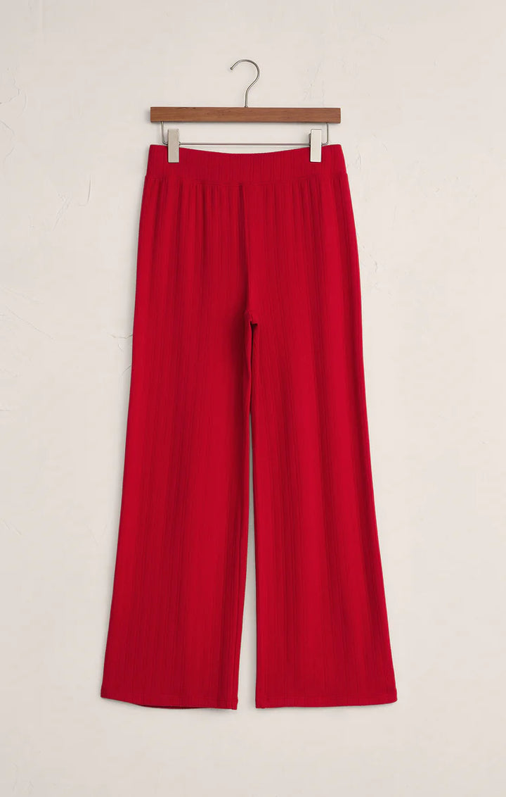 LUXE POINTELLE PANT FESTIVE RED