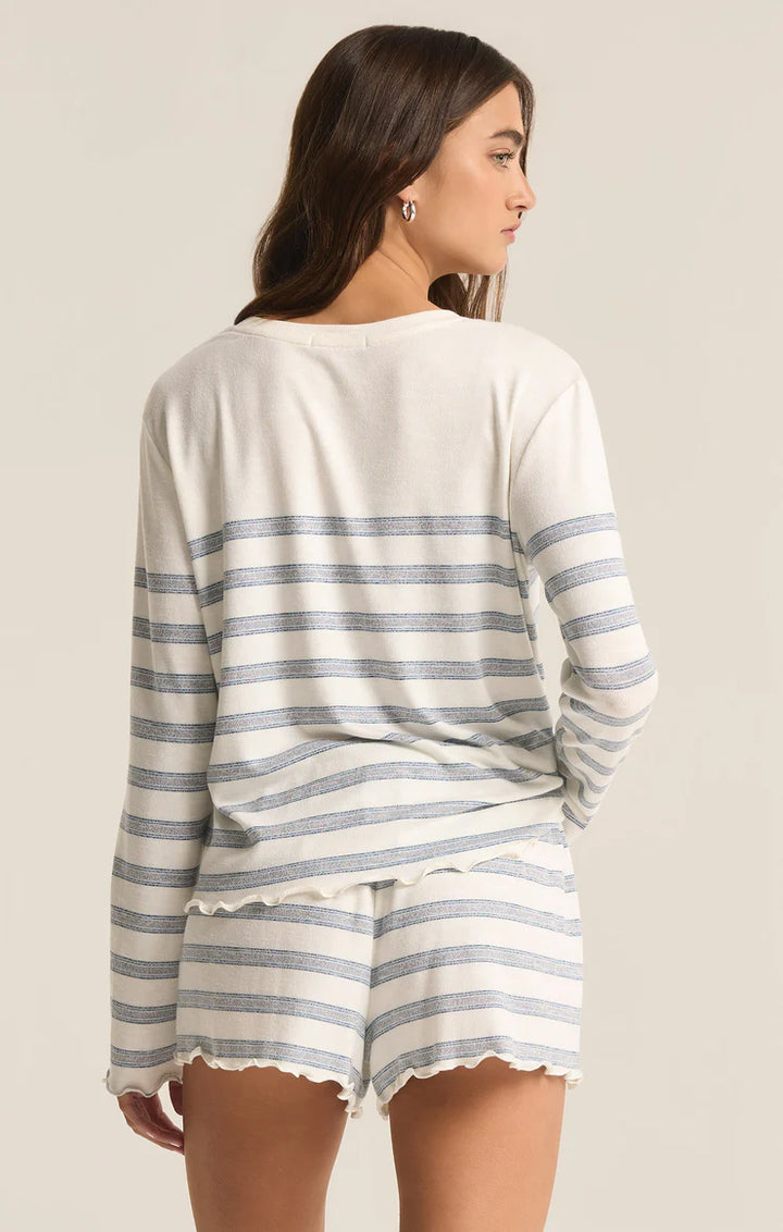 HOMETOWN STRIPE LONG SLEEVE TOP