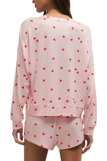 MIRA HEART LONG SLEEVE TOP