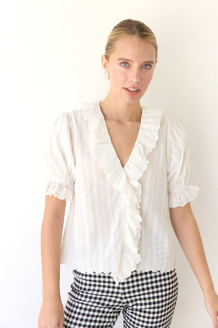 THE RUFFLE AND GRACE BLOUSE