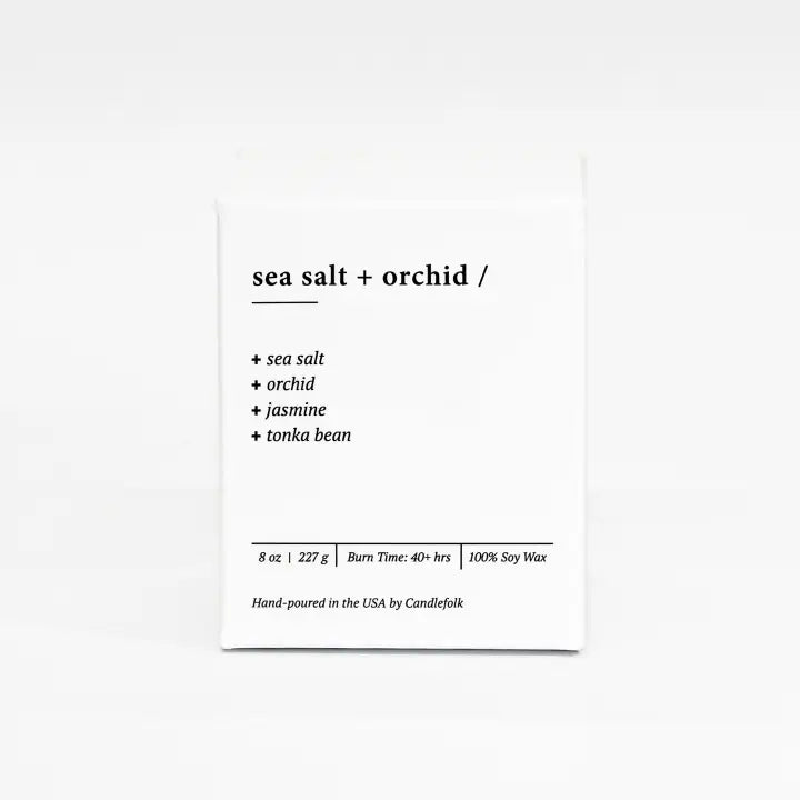 SEA SALT AND ORCHID CANDLE