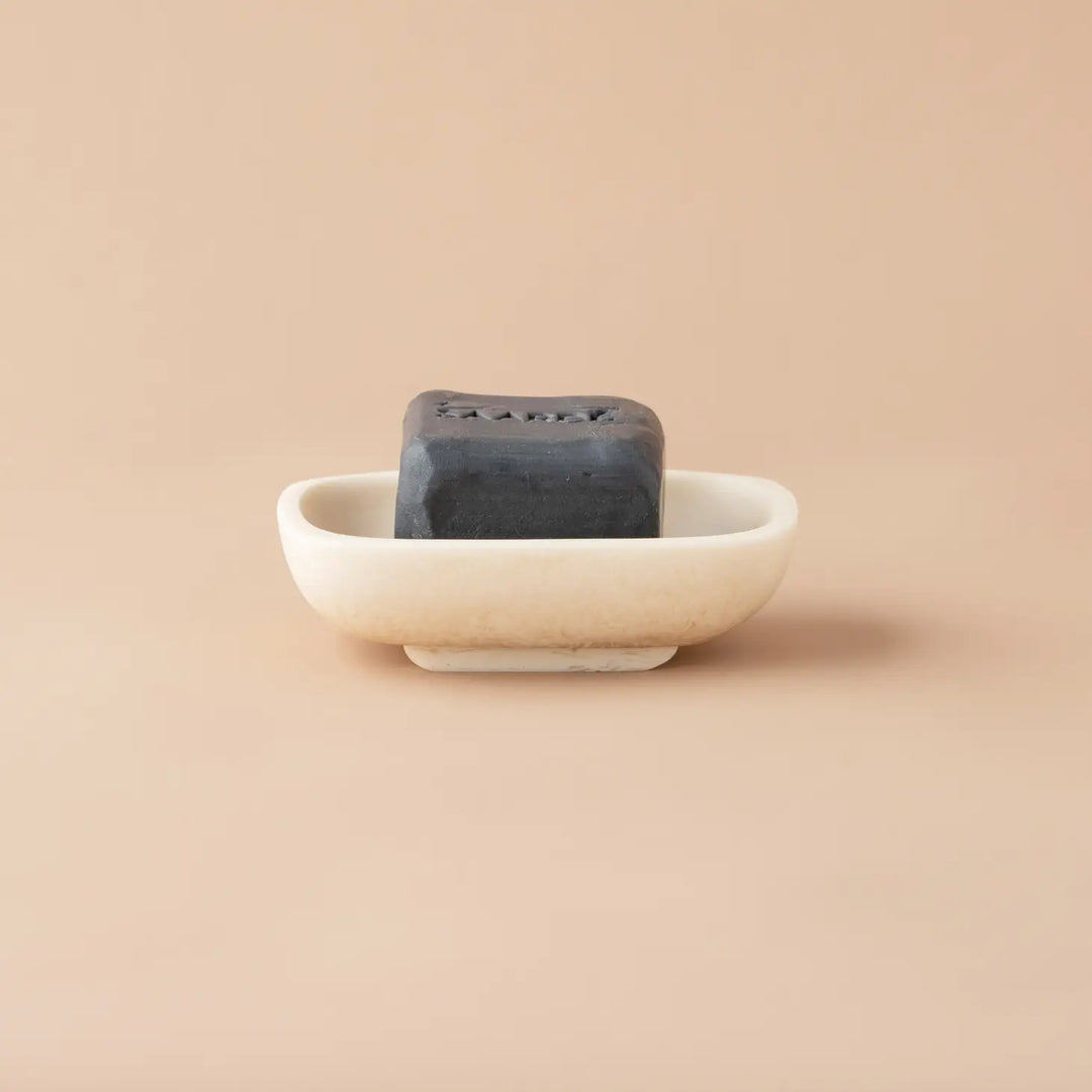 FLOW RESIN SOAP DISH-MARSHMALLOW